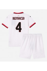 AC Milan Ismael Bennacer #4 Babyklær Borte Fotballdrakt til barn 2024-25 Korte ermer (+ Korte bukser)